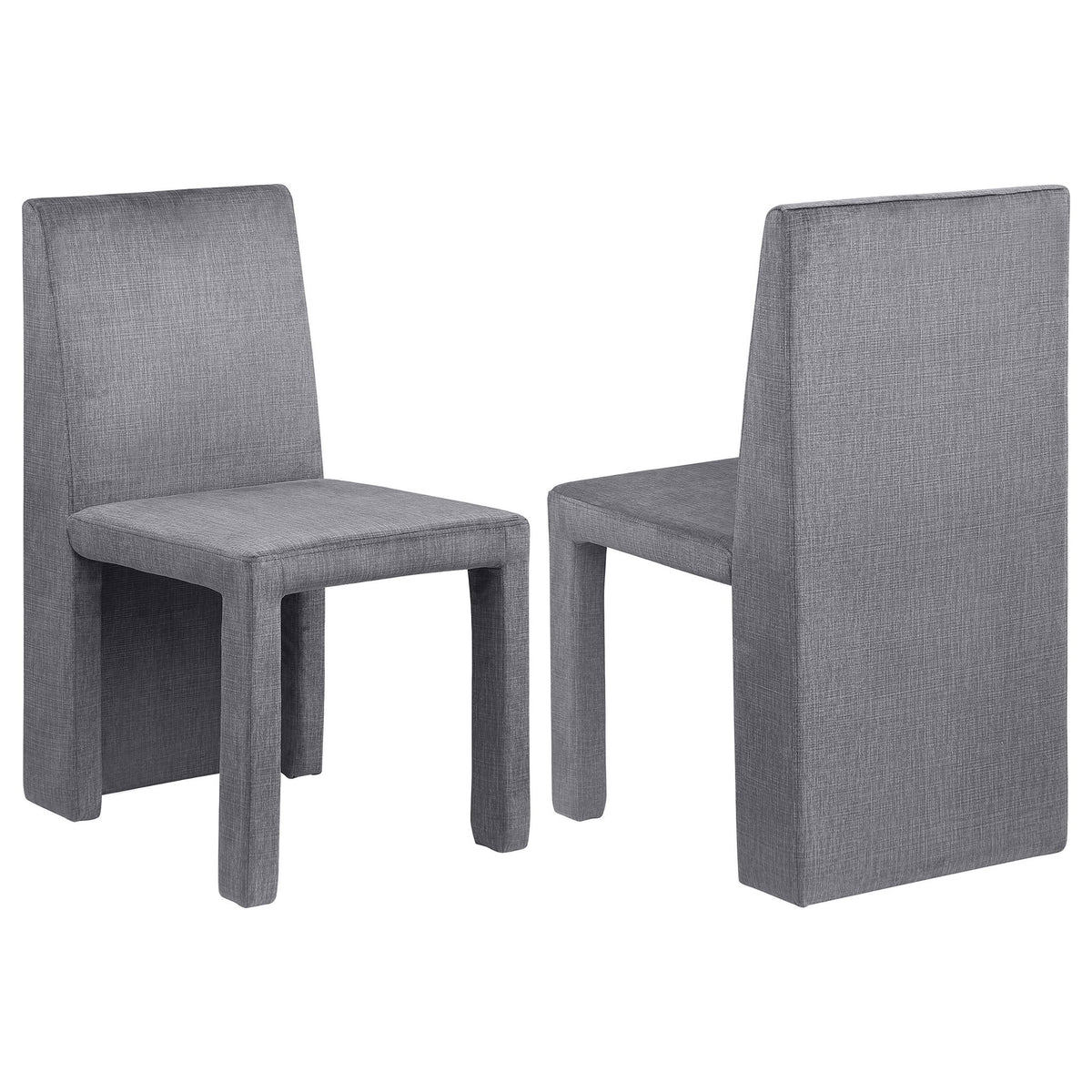 Santa Cruz - Upholstered Dining Side Chair (Set of 2) - Gray