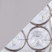 Lumi Source Ashland contemporary table lamp set with round clear crystal beads and polished nickel finish, two lamps shown.