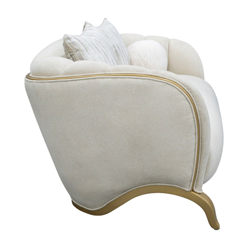 Scotts Square - Loveseat - Cornsilk / Light Champagne - R&R Furniture Gallery (Fountain Valley, CA)