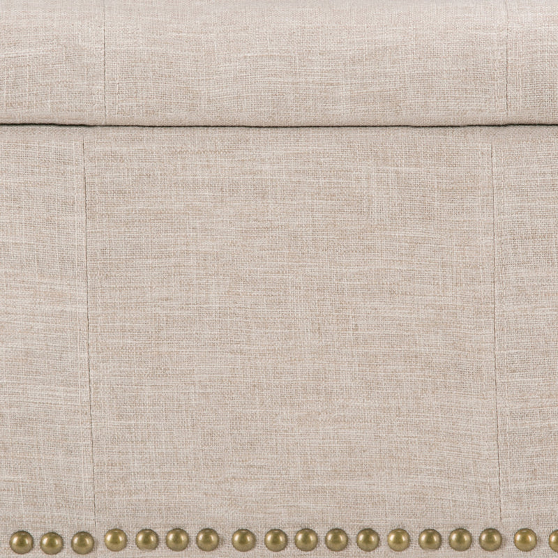 Kingsley - Upholstered Large Storage Ottoman - R&R Furniture Gallery (Fountain Valley, CA)