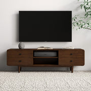 Alexa - TV Stand - Dark Brown / Wood - R&R Furniture Gallery (Fountain Valley, CA)