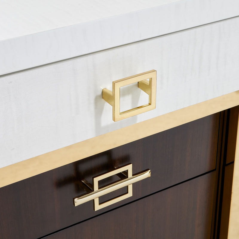 Belmont Place - Desk - White / Dark Brown - R&R Furniture Gallery (Fountain Valley, CA)