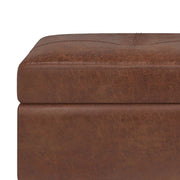 Oregon - Contemporary Storage Ottoman Bench With Tray - R&R Furniture Gallery (Fountain Valley, CA)