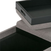 Avalon - Upholstered Storage Ottoman - R&R Furniture Gallery (Fountain Valley, CA)