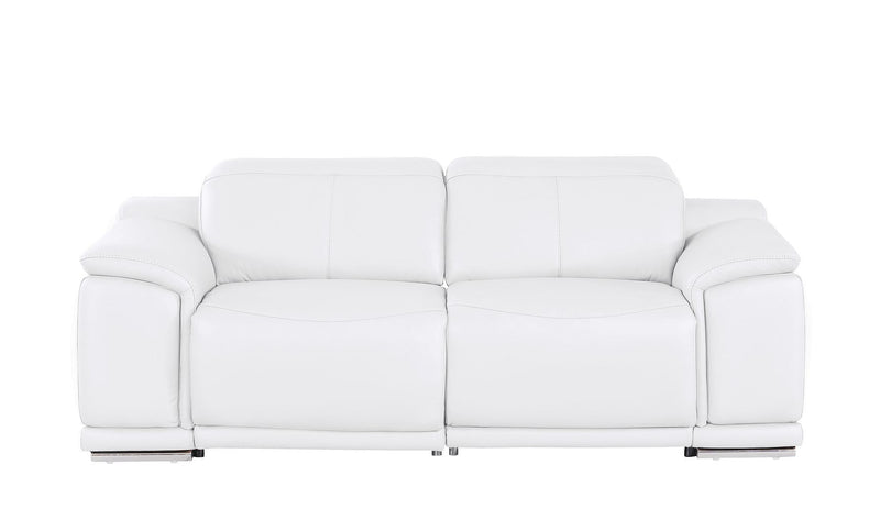 2679 - Genuine Leather Loveseat With Dual Power Recliners