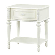 Dorothy - Nightstand With 1 Drawer - Ivory - R&R Furniture Gallery (Fountain Valley, CA)
