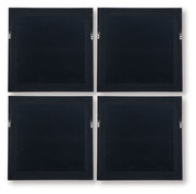 Dallbourne - Wall Art Set (Set of 4) - White / Gold Finish - R&R Furniture Gallery (Fountain Valley, CA)