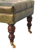 Buffalo - Ottoman With Castor Legs - R&R Furniture Gallery (Fountain Valley, CA)