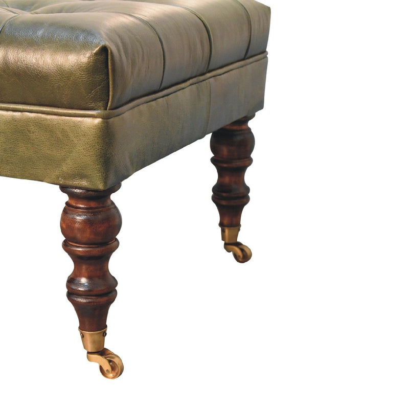 Buffalo - Ottoman With Castor Legs - R&R Furniture Gallery (Fountain Valley, CA)