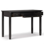 Handcrafted Warm Shaker desk by Simpli-Home, featuring a classic wooden writing desk with a smooth finish and sturdy design.