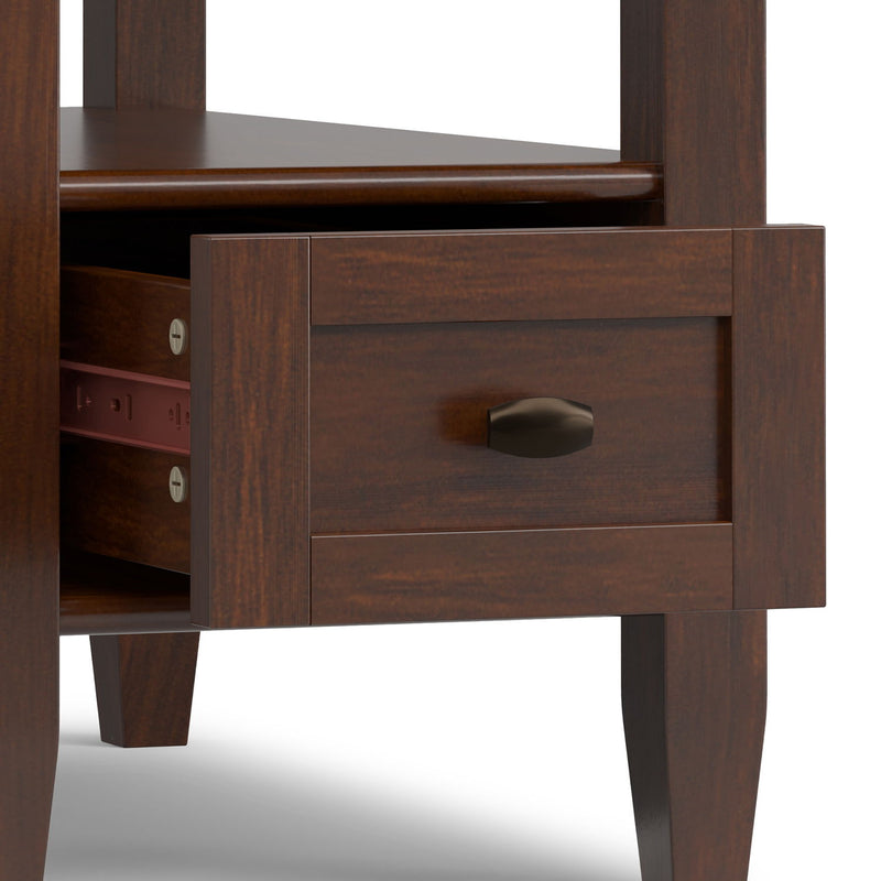 Warm Shaker - Narrow Side Table - Brown - R&R Furniture Gallery (Fountain Valley, CA)