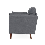 Enchantica - Upholstered Fabric Club Chair With Button Tufted And 2 Accent Pillows - R&R Furniture Gallery (Fountain Valley, CA)