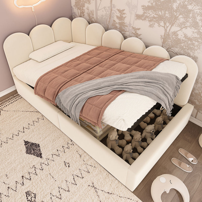 Upholstered Daybed With Metal Slatted Base - R&R Furniture Gallery (Fountain Valley, CA)