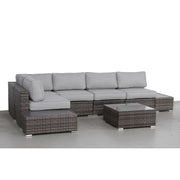 Wicker Sectional Seating Group With Cushions - R&R Furniture Gallery (Fountain Valley, CA)
