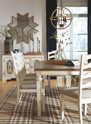 Realyn - Rectangular Dining Room Extension Table - Chipped White - R&R Furniture Gallery (Fountain Valley, CA)