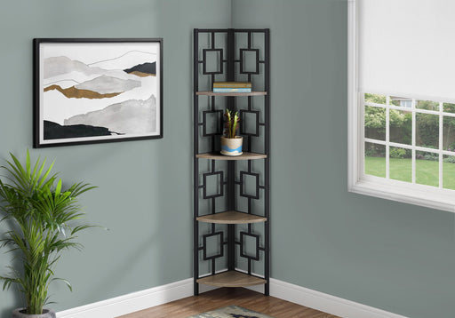4 Tier Bookshelf, Bookcase, Etagere, Corner, For Office, Contemporary & Modern - R&R Furniture Gallery (Fountain Valley, CA)