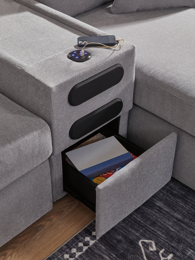 Modmax - Sectional - Granite - R&R Furniture Gallery (Fountain Valley, CA)