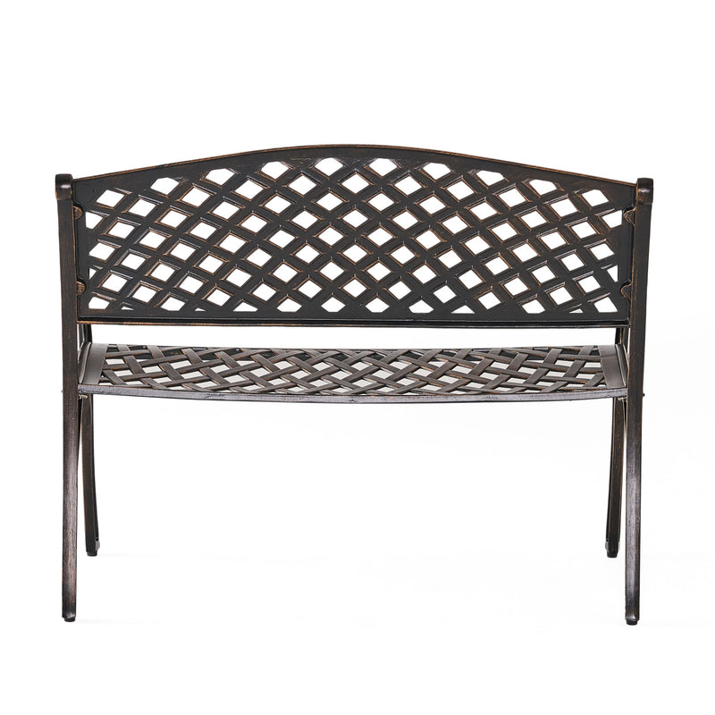 Spencer - Cast Bench - Copper - R&R Furniture Gallery (Fountain Valley, CA)
