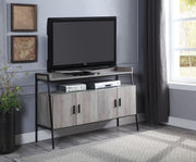 Samiya - TV Stand - Gray Oak & Black - R&R Furniture Gallery (Fountain Valley, CA)