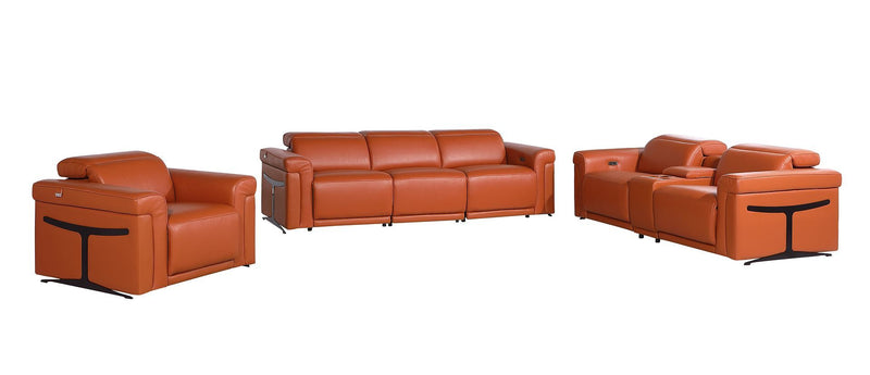 1126 - 7-Piece Modular Power Reclining Sofa, Loveseat & Chair Set In With 5 Power Recliners & Power Headrests