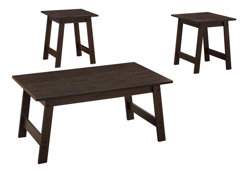 Table Set, Coffee, End, Side, Accent, Living Room Transitional (Set of 3) - R&R Furniture Gallery (Fountain Valley, CA)