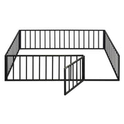 Metal Floor Bed Frame With Fence And Door - R&R Furniture Gallery (Fountain Valley, CA)