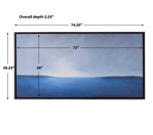 Infinity - Framed Canvas - Blue / Green / White