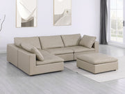 1100 - 5-Piece Left Arm Facing 3-Seat Sectional (Top-Grain Italian Leather) - R&R Furniture Gallery (Fountain Valley, CA)
