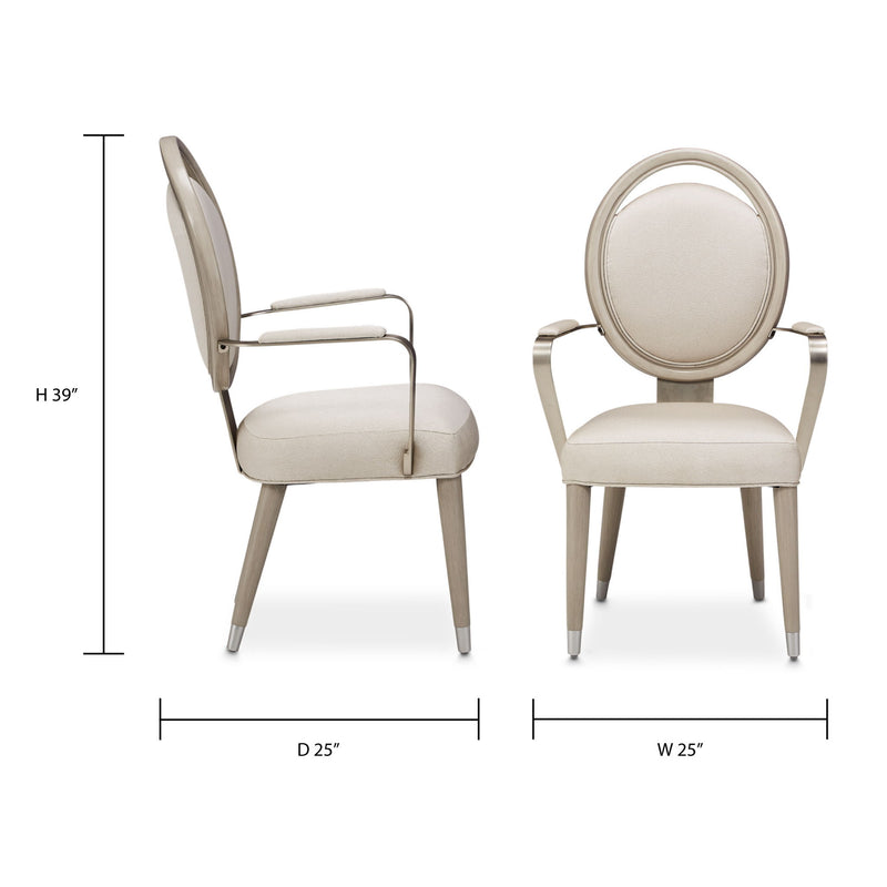 Eclipse - Arm Chair (Set of 2) - Moonlight Gray - R&R Furniture Gallery (Fountain Valley, CA)