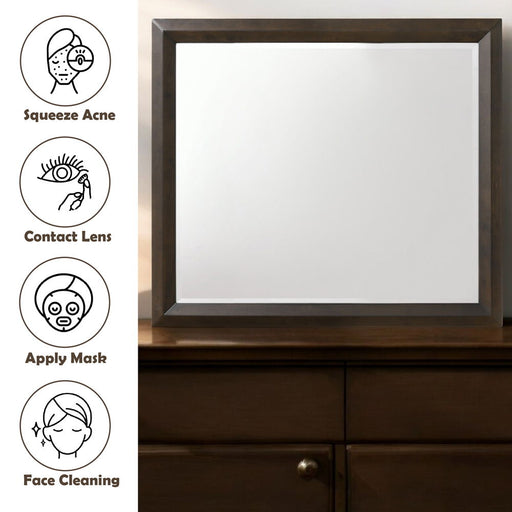Merveille - Mirror - Espresso - R&R Furniture Gallery (Fountain Valley, CA)
