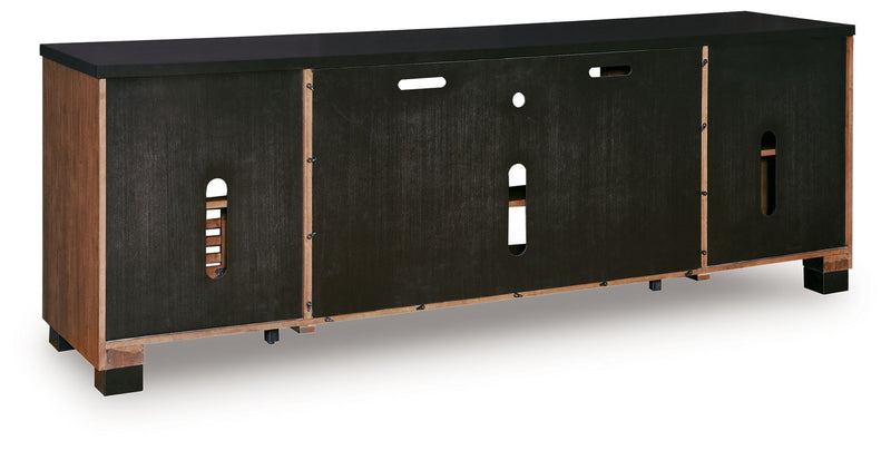Kallari - TV Stand With Fireplace Option - R&R Furniture Gallery (Fountain Valley, CA)