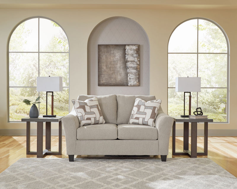 Willarae - 2 Pc. - Sofa, Loveseat - Taupe - R&R Furniture Gallery (Fountain Valley, CA)