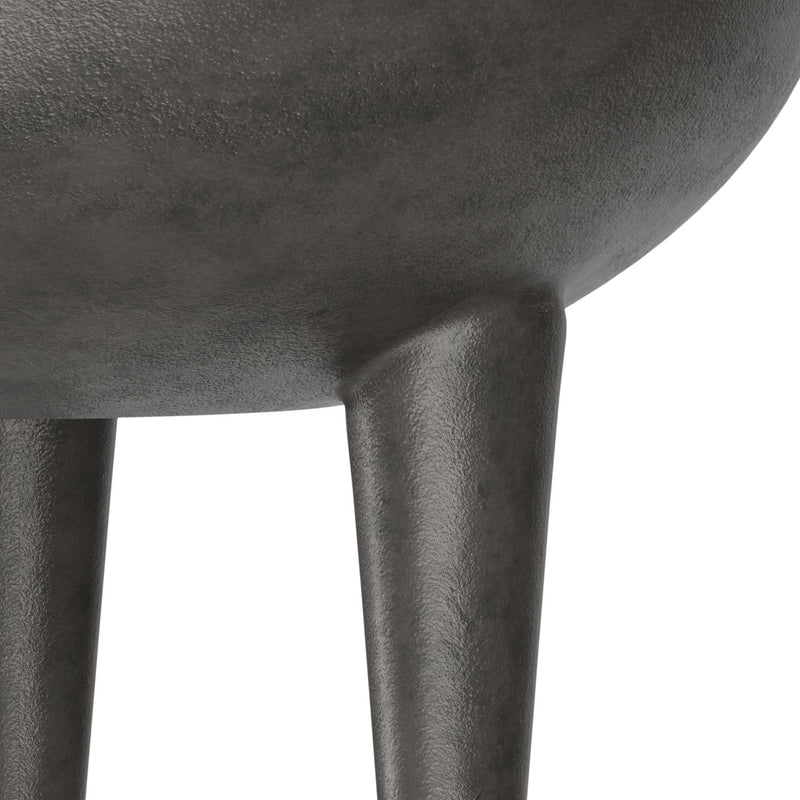 Otto - Cast Aluminum Side Table - Black - R&R Furniture Gallery (Fountain Valley, CA)