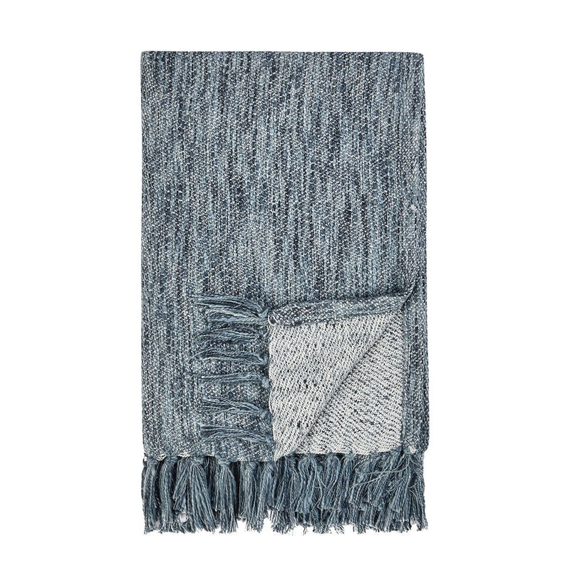 Throws - TC Sharma Throw - Denim Blue - R&R Furniture Gallery (Fountain Valley, CA)