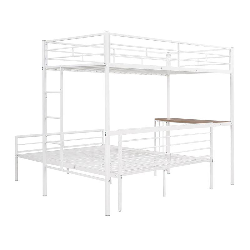 Bunk Bed With Desk, Ladder And Quality Slats For Bedroom - R&R Furniture Gallery (Fountain Valley, CA)