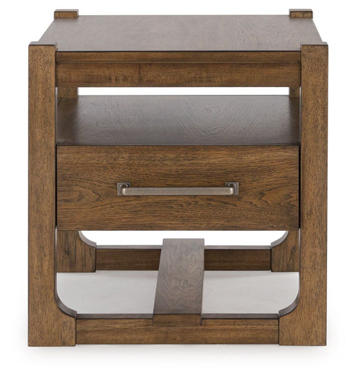 Cabalynn - Square End Table - Light Brown - R&R Furniture Gallery (Fountain Valley, CA)