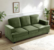 Modern Sofa, Comfortable 3 Seater Couch With Deep Seating, Loose Back Cushions, Wide Arms - R&R Furniture Gallery (Fountain Valley, CA)