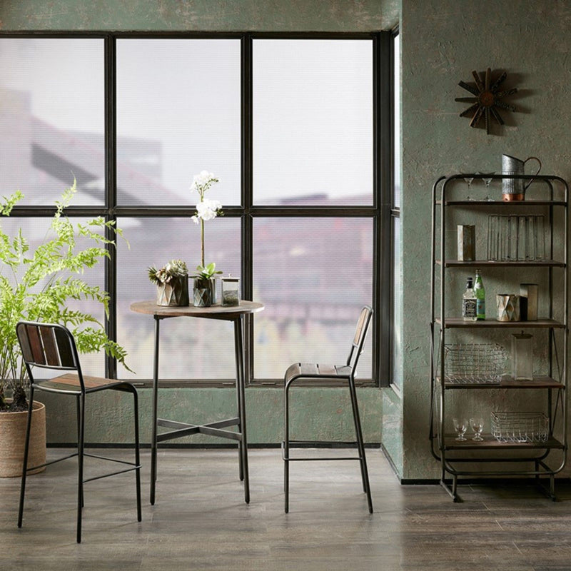 Renu - Round Bar Table With Industrial Charm - Light Brown - R&R Furniture Gallery (Fountain Valley, CA)