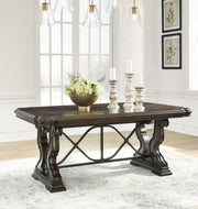 Maylee - Dining Extension Table - Dark Brown - R&R Furniture Gallery (Fountain Valley, CA)