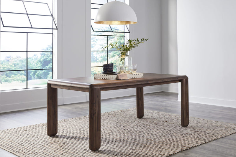Xolani Rectangular Acacia Wood Leg Table in Impala