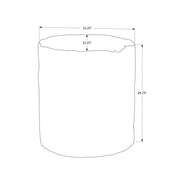 8th Street contemporary round accent table suitable for indoor and outdoor use, featuring a sleek design and sturdy construction.