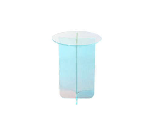 Fomo Small End Table in Iridescent Glass - R&R Furniture Gallery (Fountain Valley, CA)