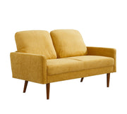 Loveseat Sofa, European Style With Sleek Design, Modern & Vintage Flair, Upholstered 2 Seater Couch - R&R Furniture Gallery (Fountain Valley, CA)