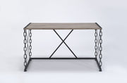 Jodie - Console Table (Same 92248) - Rustic Oak & Antique Black - R&R Furniture Gallery (Fountain Valley, CA)