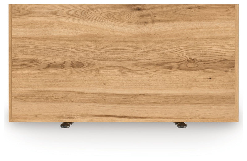 Aleaport - Five Drawer Chest - Warm Brown - R&R Furniture Gallery (Fountain Valley, CA)