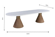 Rishi - Rope Oval Table - R&R Furniture Gallery (Fountain Valley, CA)