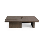 Classic Home Melina coffee table with wooden top and metal legs, modern design perfect for living room decor.