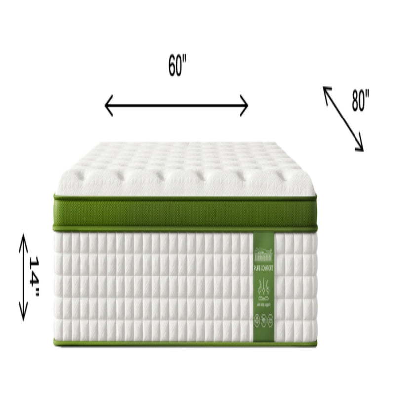 14" Hybrid Mattress With Gel Memory Foam And Pocket Springs - R&R Furniture Gallery (Fountain Valley, CA)