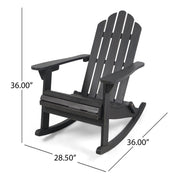 Echoes - Outdoor Acacia Wood Adirondack Rocking Chair - R&R Furniture Gallery (Fountain Valley, CA)