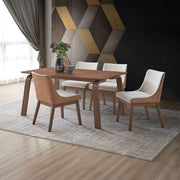 Ginny - Dining Table - Walnut - R&R Furniture Gallery (Fountain Valley, CA)